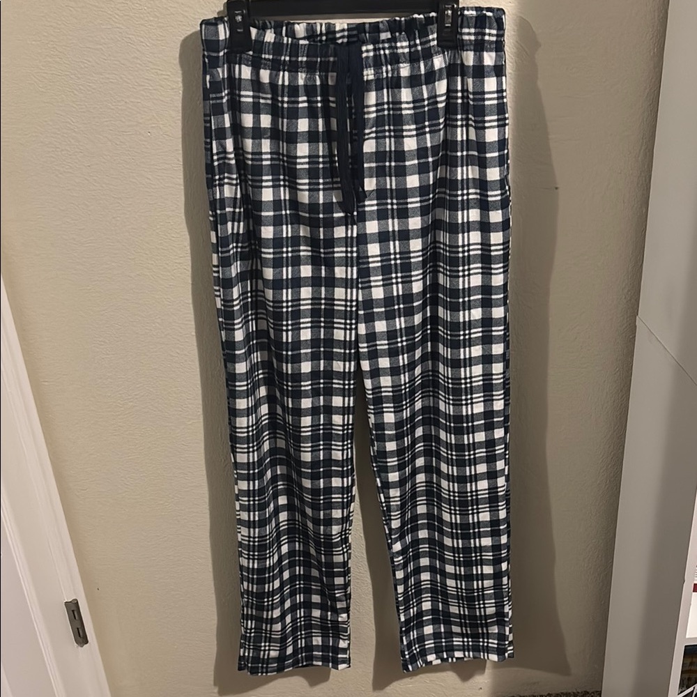 Dockers Navy and White Joggers with Checkered Pattern